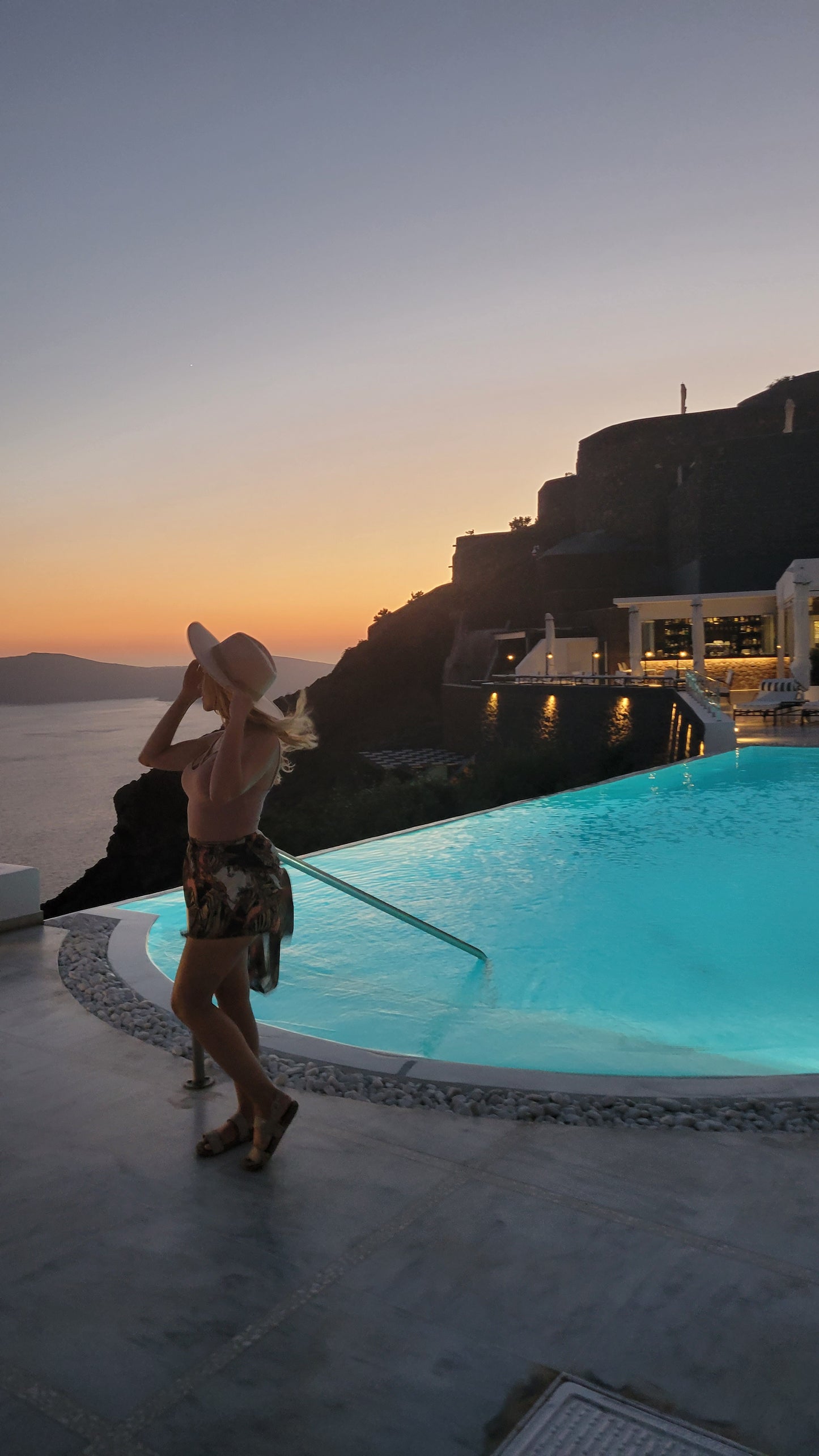 Black, Pink, and Brown Multi-Color High-Low Short Set