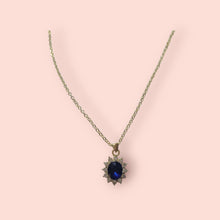 Load image into Gallery viewer, Blue Sapphire Sun Necklace
