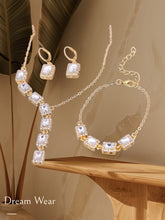 Load image into Gallery viewer, Diamond Rhinestone Set: Necklace, Bracelet, and Erring
