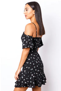 Black Flower Dress 