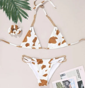 Cow Print Bikini