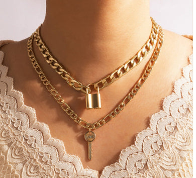 Lock and Key Necklace 