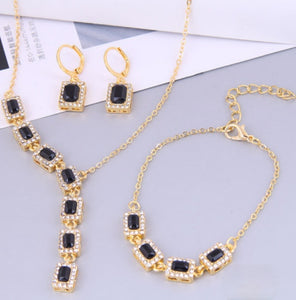 Black Diamond Rhinestone Set