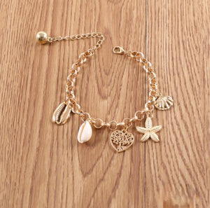 Seashell Charm Bracelet