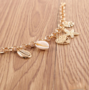 Seashell Charm Bracelet