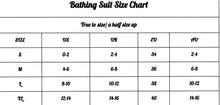 Load image into Gallery viewer, Snake Black One Piece Bathing Suit Chart
